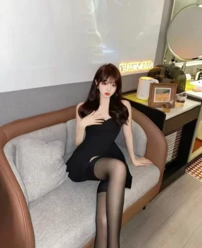 免税店专柜化妆品导购员漂亮唯美黑丝姐姐